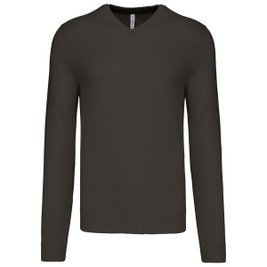 Kariban K965 - Men's Classic V-Neck Cotton Blend Sweater