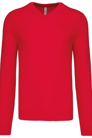 Kariban K965 - Mens Classic V-Neck Cotton Blend Sweater