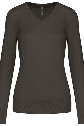 Kariban K966 - Pull Femme Col V en Coton et Acrylique