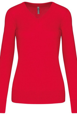 Kariban K966 - LADIES' V-NECK JUMPER
