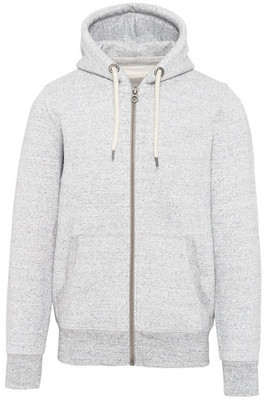 Kariban KV2306 - Men's vintage zipped hooded sweatshirt