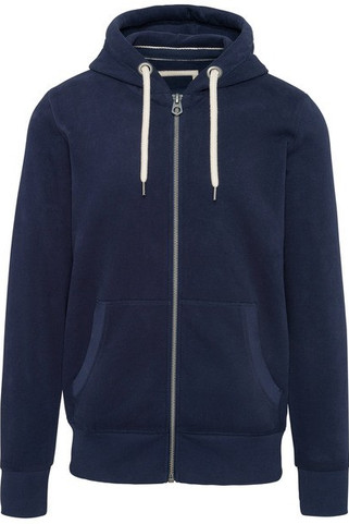 Kariban KV2306 - Vintage herensweater met rits en capuchon