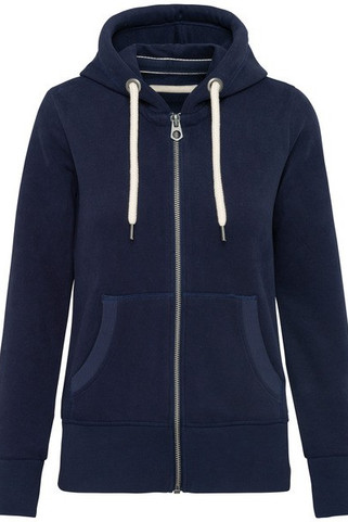 Kariban KV2307 - Sweat-shirt vintage zippé à capuche femme