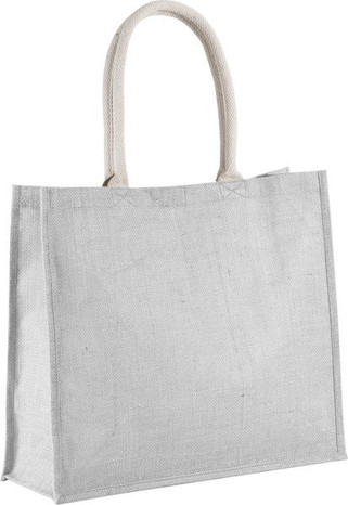 Kimood KI0219 - Eco-Friendly Jute Beach Shopper with Cotton Handles