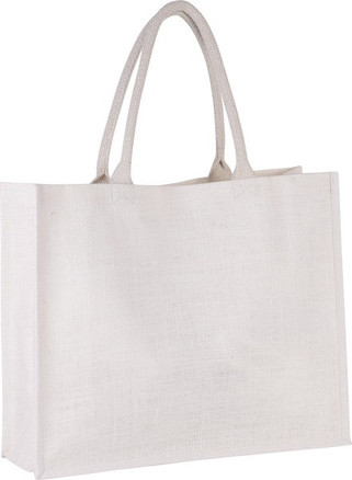 Kimood KI0219 - Eco-Friendly Jute Beach Shopper with Cotton Handles