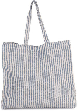 Kimood KI0236 - Gestreepte shopper van juco