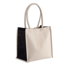 Kimood KI0255 - Cotton / jute tote bag - 17 L