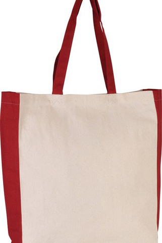 Kimood KI0275 - Sac cabas bicolore en toile personnalisable