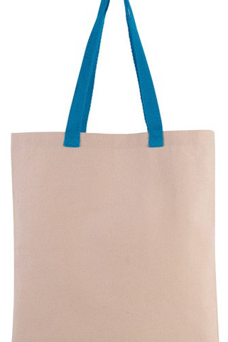 Kimood KI0277 - Platte shopper van canvas met contrasterend hengsel