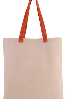 Kimood KI0277 - FLAT CANVAS SHOPPER WITH CONTRAST HANDLE