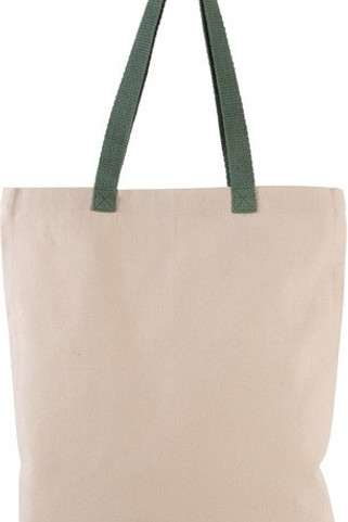 Kimood KI0278 - Sac shopping à soufflet avec poignées contrastées