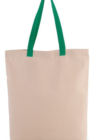 Kimood KI0278 - Sac shopping à soufflet avec poignées contrastées