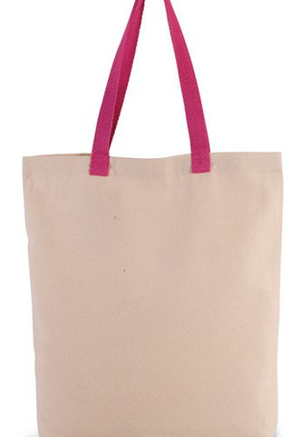 Kimood KI0278 - Sac shopping à soufflet avec poignées contrastées