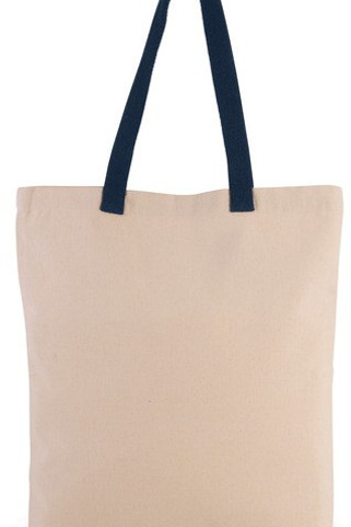 Kimood KI0278 - Sac shopping à soufflet avec poignées contrastées