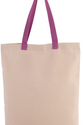 Kimood KI0278 - Gusset shopping bag with contrasting handles
