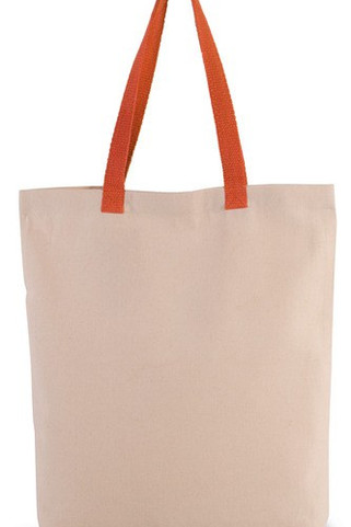 Kimood KI0278 - Sac shopping à soufflet avec poignées contrastées