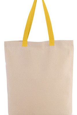 Kimood KI0278 - Sac shopping à soufflet avec poignées contrastées