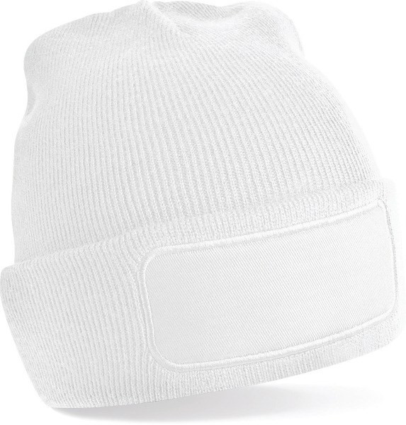 Beechfield B445 - Trendy Patch Beanie til Mænd i Forskellige Farver