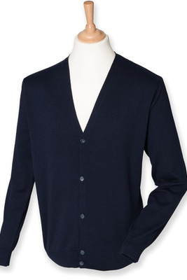 Henbury H722 - Henbury Men's Classic Cotton-Acrylic Cardigan