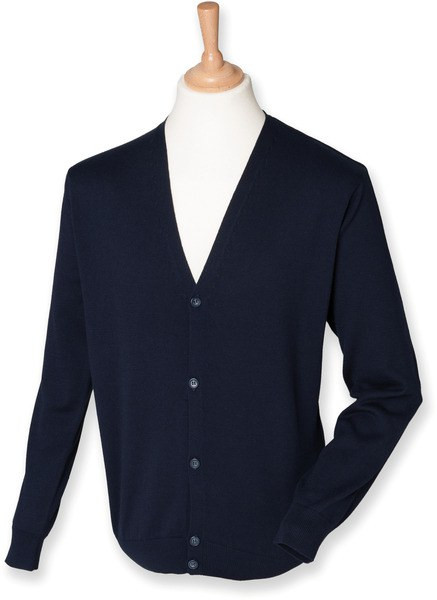 Henbury H722 - Henbury Men's Classic Cotton-Acrylic Cardigan