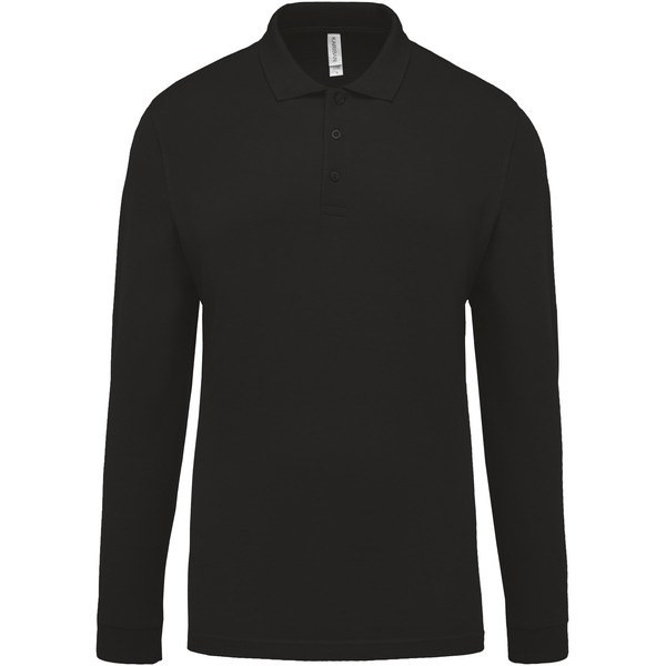 Kariban K256 - Men's long-sleeved piqué polo shirt