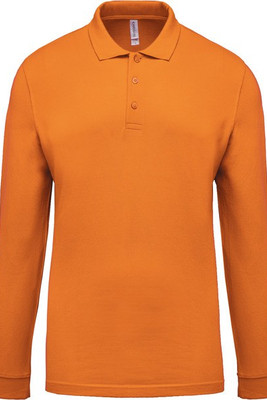 Kariban K256 - Men's long-sleeved piqué polo shirt