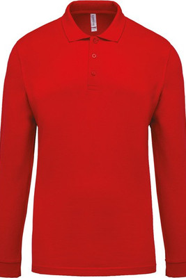 Kariban K256 - Men's long-sleeved piqué polo shirt