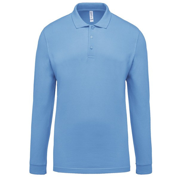 Kariban K256 - Men's long-sleeved piqué polo shirt