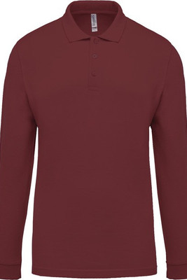 Kariban K256 - Men's long-sleeved piqué polo shirt