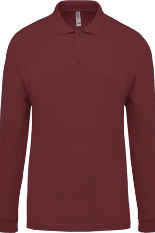 Kariban K256 - Mens long-sleeved piqué polo shirt