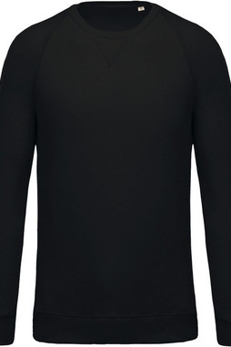 Kariban K480 - Felpa da uomo organica girocollo con maniche raglan