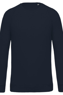 Kariban K480 - Mens organic cotton crew neck raglan sleeve sweatshirt