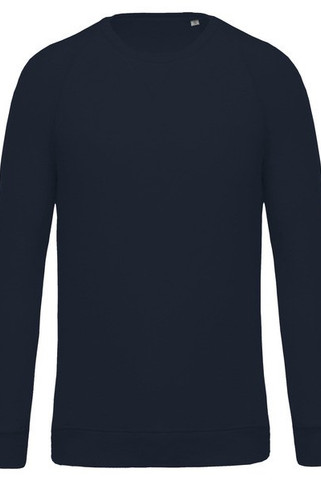 Kariban K480 - Mens organic round neck sweatshirt with raglan sleeves