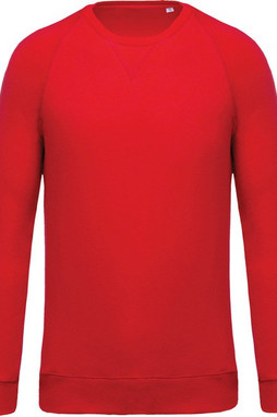 Kariban K480 - Felpa da uomo organica girocollo con maniche raglan