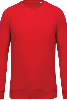 Kariban K480 - Sweatshirt BIO de homem com decote redondo e mangas raglan