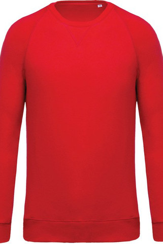 Kariban K480 - Mens organic round neck sweatshirt with raglan sleeves