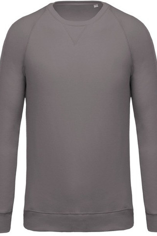 Kariban K480 - Mens organic round neck sweatshirt with raglan sleeves