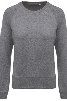 Kariban K481 - Women's organic round neck sweatshirt with raglan sleeves