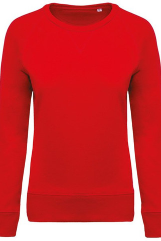 Kariban K481 - Womens organic round neck sweatshirt with raglan sleeves