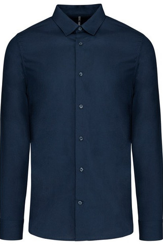 Kariban K513 - Herenoverhemd in popeline met lange mouwen