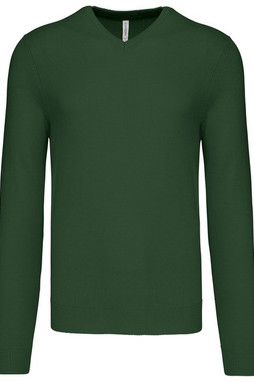 Kariban K965 - Mens Classic V-Neck Cotton Blend Sweater