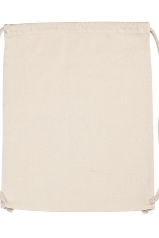 Kimood KI0139 - Rugzak van biokatoen met koordjes