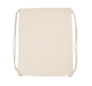 Kimood KI0139 - Sac à dos en coton bio avec cordelettes