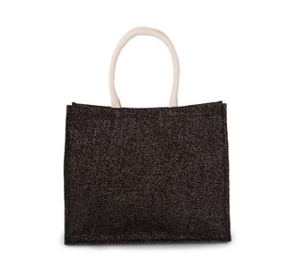 Kimood KI0219 - Eco-Friendly Jute Beach Shopper with Cotton Handles