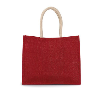 Kimood KI0219 - Eco-Friendly Jute Beach Shopper with Cotton Handles