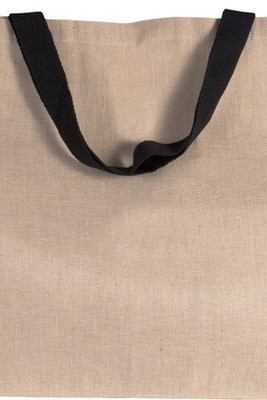 Kimood KI0228 - Eco-Friendly Large Juco Tote with Striped Details