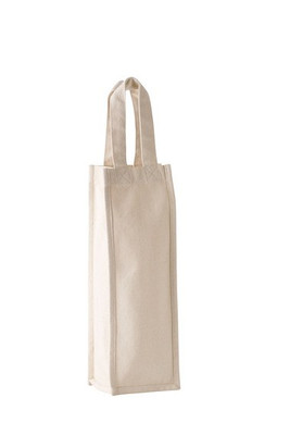 Kimood KI0269 - Sac porte bouteille en coton canvas