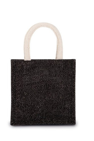 Kimood KI0272 - Sac style cabas en toile de jute - petit modèle