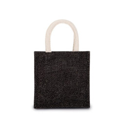 Kimood KI0272 - Sac style cabas en toile de jute - petit modèle