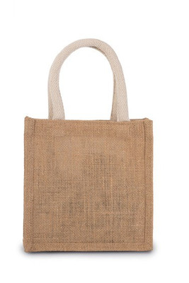 Kimood KI0272 - Jute canvas tote bag - small model